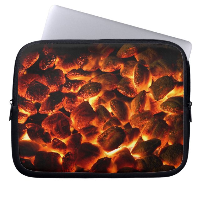Red Hot Burning Coals Laptop Sleeve (Voorkant)