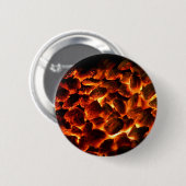 Red Hot Burning Coals Ronde Button 5,7 Cm (Voorkant /achterkant)