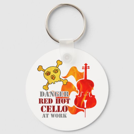 Red Hot Cello Sleutelhanger (Voorkant)