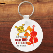 Red Hot Cello Sleutelhanger (Voorkant)