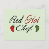 Red Hot Chef Briefkaart (Voorkant)