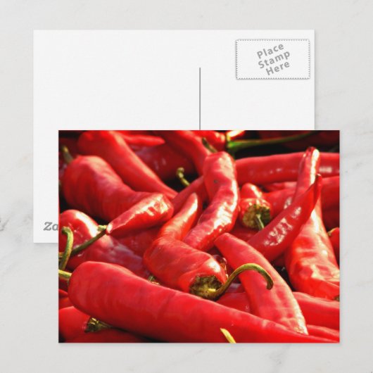 Red hot Chili Briefkaart (Voorkant / Achterkant)