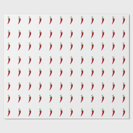 Red Hot Chili Pepper Cadeaupapier (Vlak)