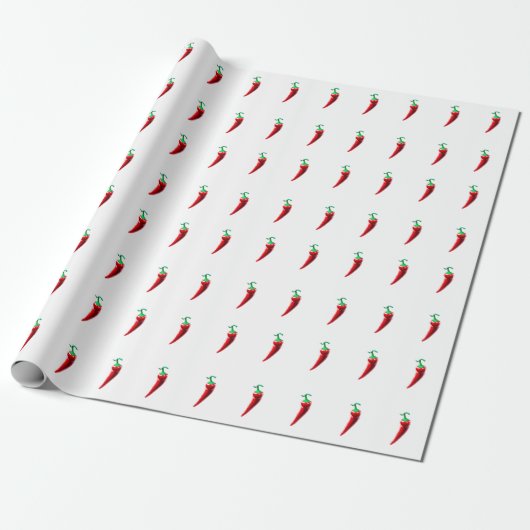 Red Hot Chili Pepper Cadeaupapier (Uitgerold)