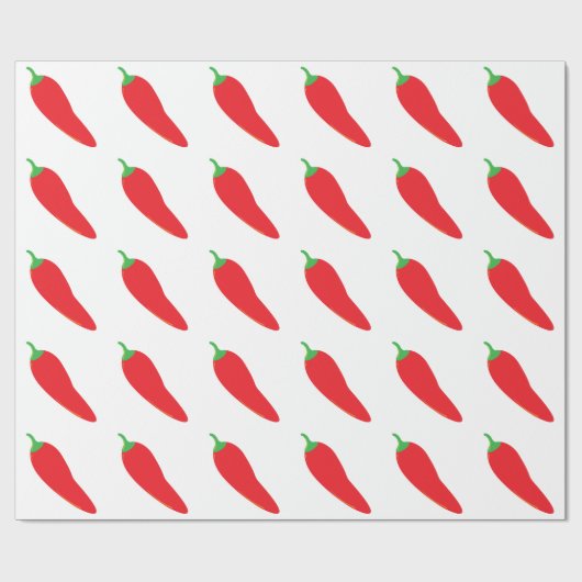 Red Hot Chili Pepper Cadeaupapier (Vlak)