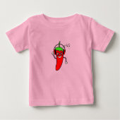 Red Hot Chili Pepper die naar muziek T-Shirt luist (Voorkant)