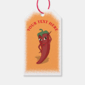 Red Hot Chili Pepper Diva Tekening Cadeaulabel (Voorkant)