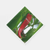 Red Hot Chili Pepper Green Red White Servet (Hoek)