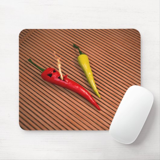 Red Hot Chili Pepper Mousepad Muismat (Met muis)