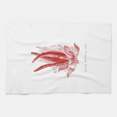  Red Hot Chili Pepper Print Kitchen Towel Theedoek (Horizontaal)