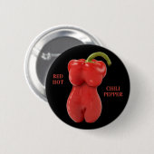Red Hot Chili Pepper Ronde Button 5,7 Cm (Voorkant /achterkant)