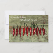 Red Hot Chili Peppers Hood Kijk goed Bedankkaart (Achterkant)