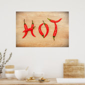 Red Hot Chili Peppers Letters Word Poster (Keuken)