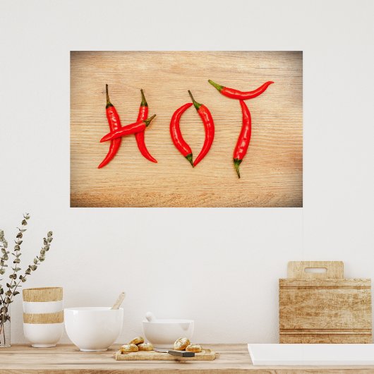 Red Hot Chili Peppers Letters Word Poster (Keuken)