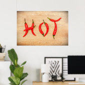 Red Hot Chili Peppers Letters Word Poster (Thuiskantoor)