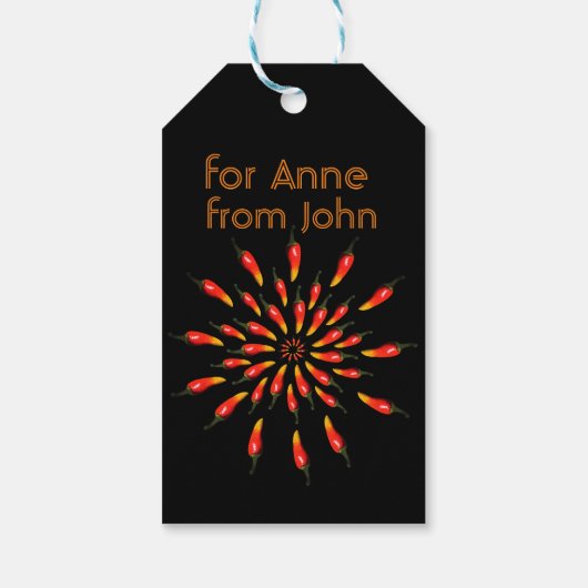 Red Hot Chili Peppers Mandala Art Custom Cadeaulabel (Achterkant)