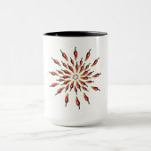 Red Hot Chili Peppers Mandala Art Custom Mok (Midden)