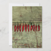 Red Hot Chili Peppers Wood Kijk Weddenschap Kaart (Achterkant)