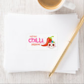 Red Hot Chili Sauce Pepper Skull Label (Insitu)