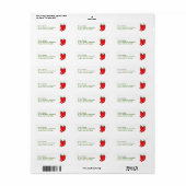 Red Hot Chilis Mailing Labels (Full Sheet)