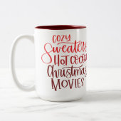 Red Hot Cocoa Christmas Tweekleurige Koffiemok (Links)