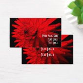 Red Hot Dahlia Flower Art Visitekaartje (Bureau)