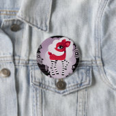 Red Hot Deerie Button (In situ)
