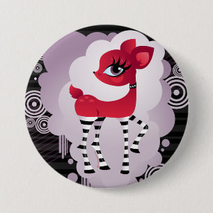 Red Hot Deerie Button