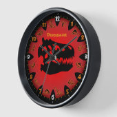 Red Hot Dinosaur Wall klok (Hoek)