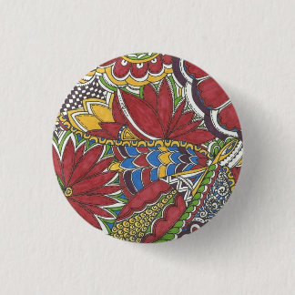 Red Hot Doodle Art Button