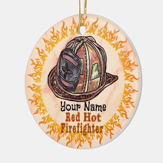 Red Hot Firefighter ornament (Links)