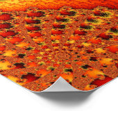 Red Hot Firepit-Poster Poster (Hoek)