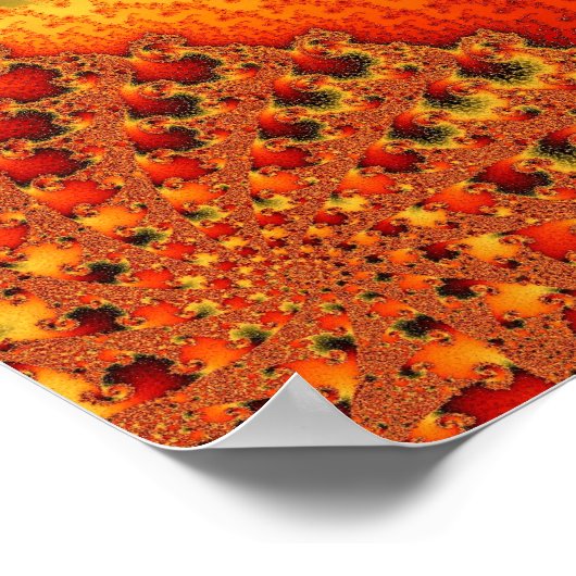 Red Hot Firepit-Poster Poster (Hoek)