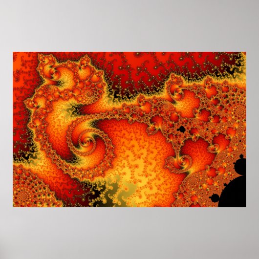 Red Hot Firepit-Poster Poster (Voorkant)