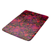 Red hot floral pattern badmat (Gekanteld)