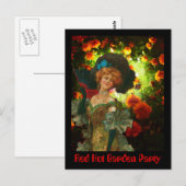 Red Hot Garden Party Briefkaart (Voorkant / Achterkant)