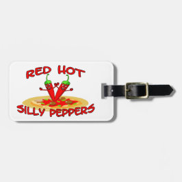 Red Hot Gekke Peppers Bagagelabel