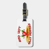 Red Hot Gekke Peppers Bagagelabel (Voorkant verticaal)