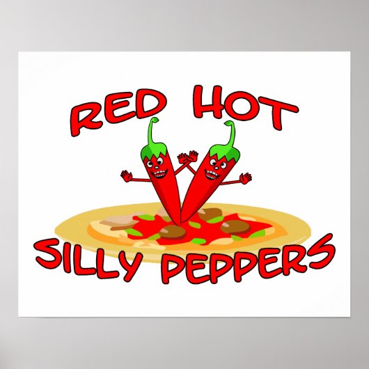 Red Hot Gekke Peppers Poster (Voorkant)