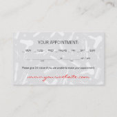 Red Hot Glam Hair & Beauty Appointcard Afsprakenkaartje (Achterkant)