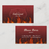 Red Hot Grill Business Card Visitekaartje (Voorkant / Achterkant)
