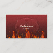 Red Hot Grill Business Card Visitekaartje (Voorkant)