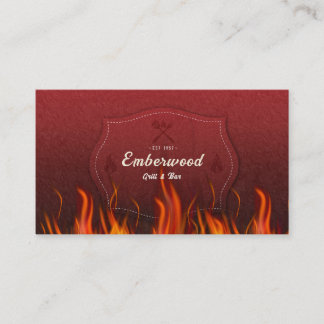 Red Hot Grill Business Card Visitekaartje