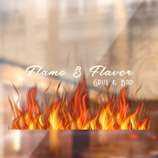 Red Hot Grill Raamsticker