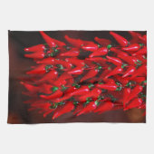 Red Hot Hanging Chili Peppers Afbeelding Design Theedoek (Horizontaal)