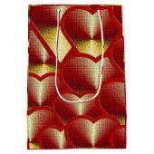 Red Hot Hearts Medium Cadeauzakje (Achterkant)