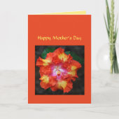 Red Hot Hibiscus Moederdag Kaart (Voorkant)