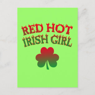 Red Hot Irish Girl Briefkaart