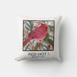 RED HOT-kerstkardinaal Kussen