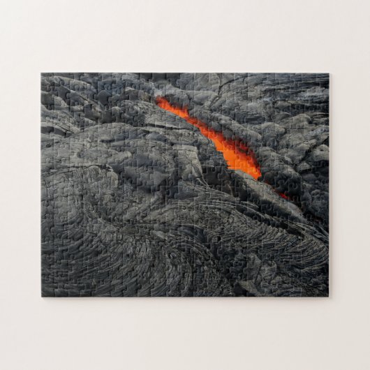 Red Hot Lava op Kilauea in Hawaii Volcanoes Legpuzzel (Horizontaal)